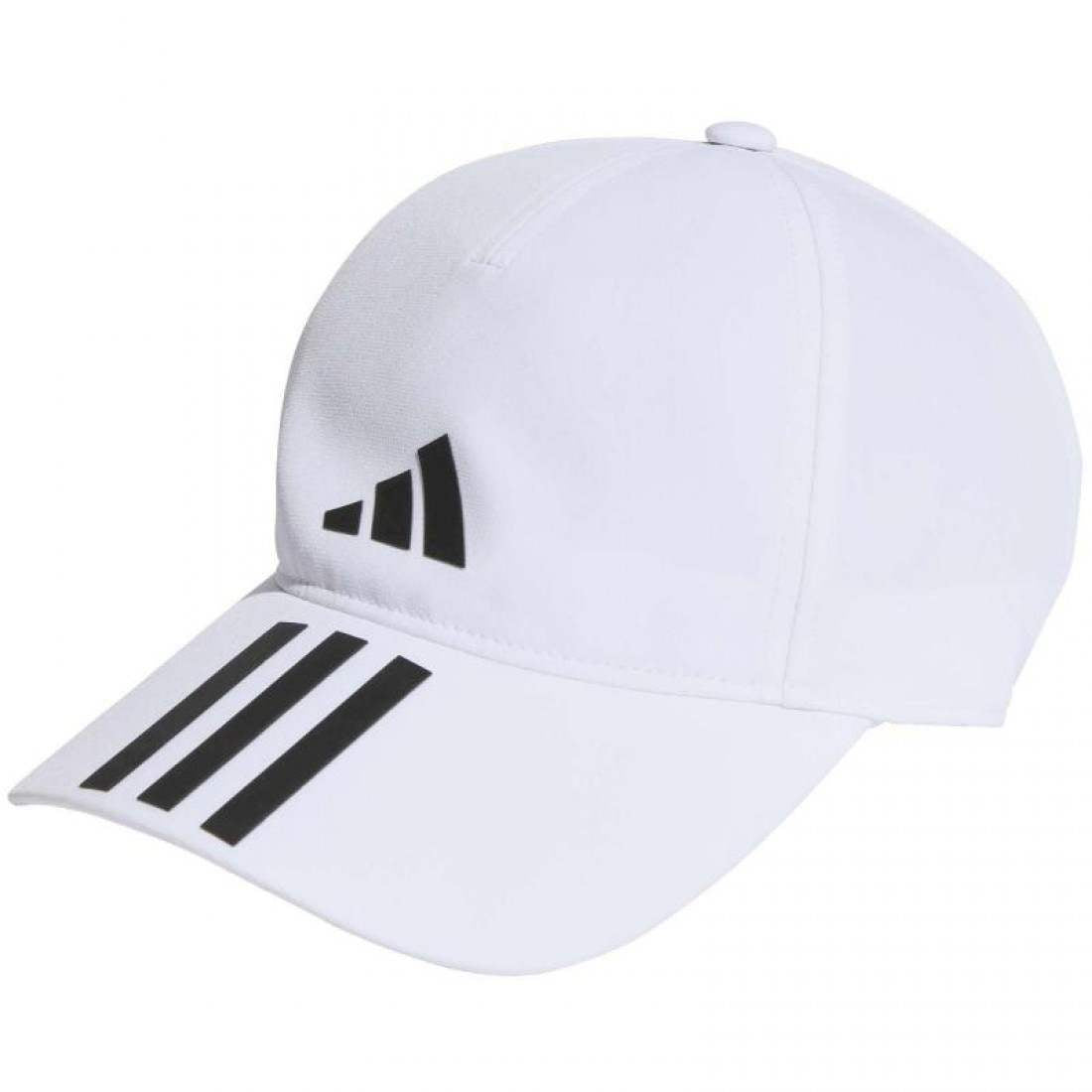 Adidas Aeroready Baseball Cap 3 Stripes White Black
