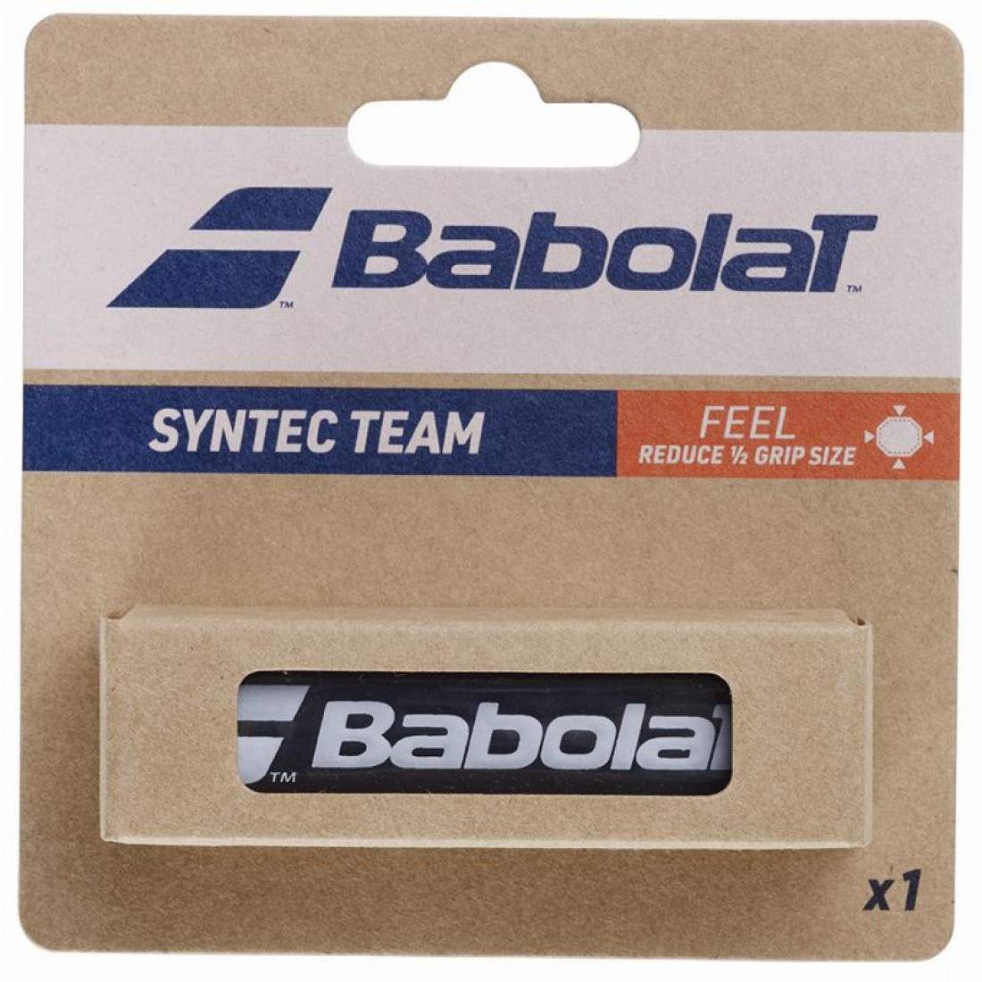 Babolat Syntec Team Replacement Grip, Black, 1 Unit