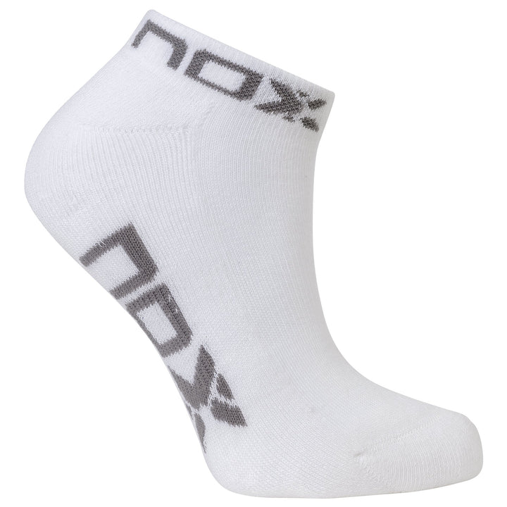 Nox Ankle Socks White Grey 1 Pair