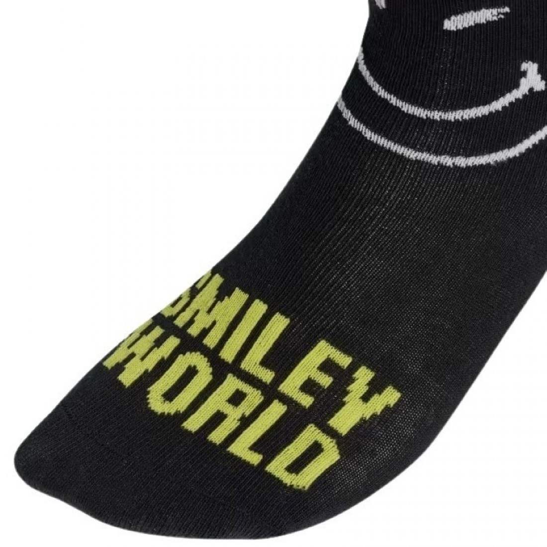 Adidas Smiley Socks Grey Yellow 3 Pairs