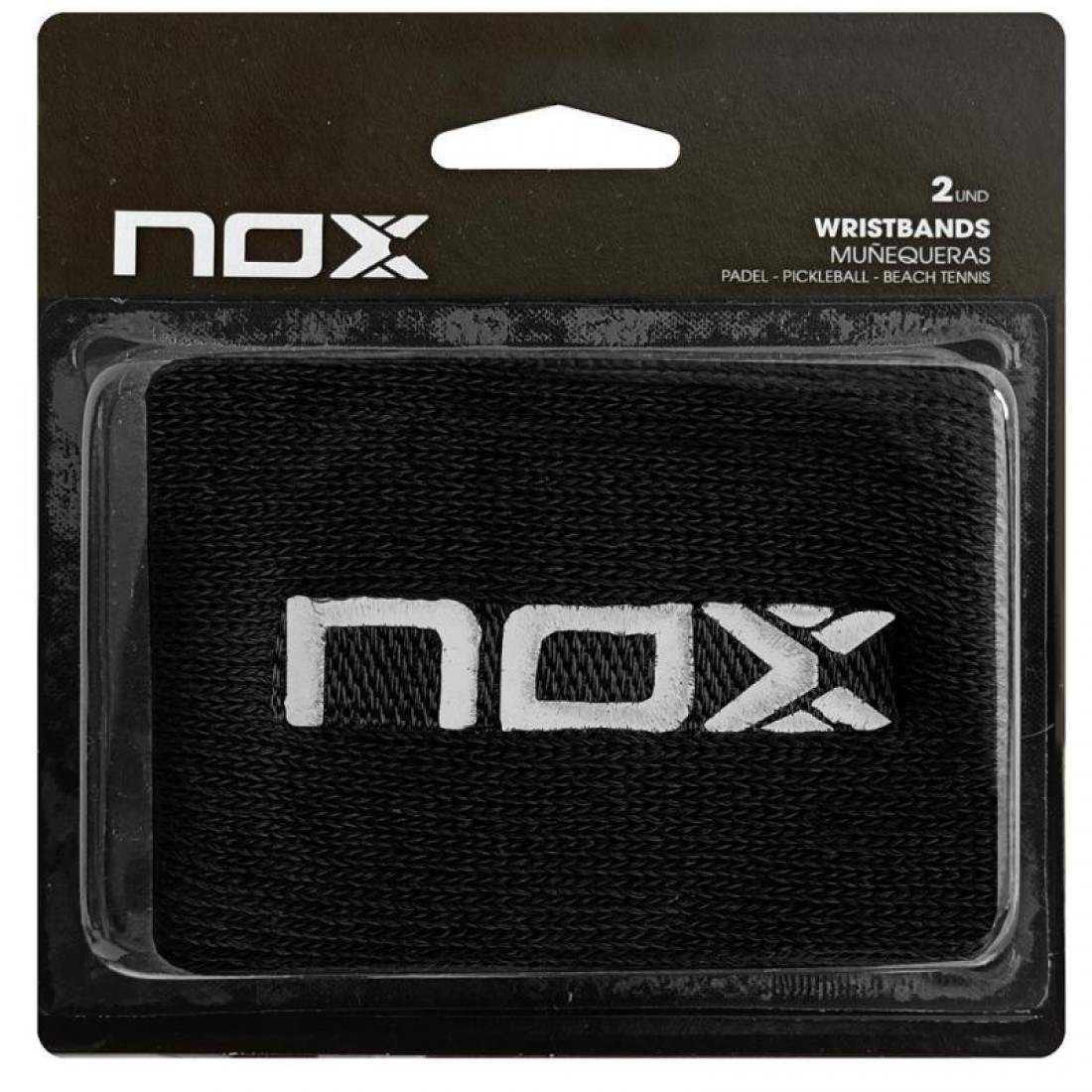 Wristband Nox Balck Logo White 2 Units