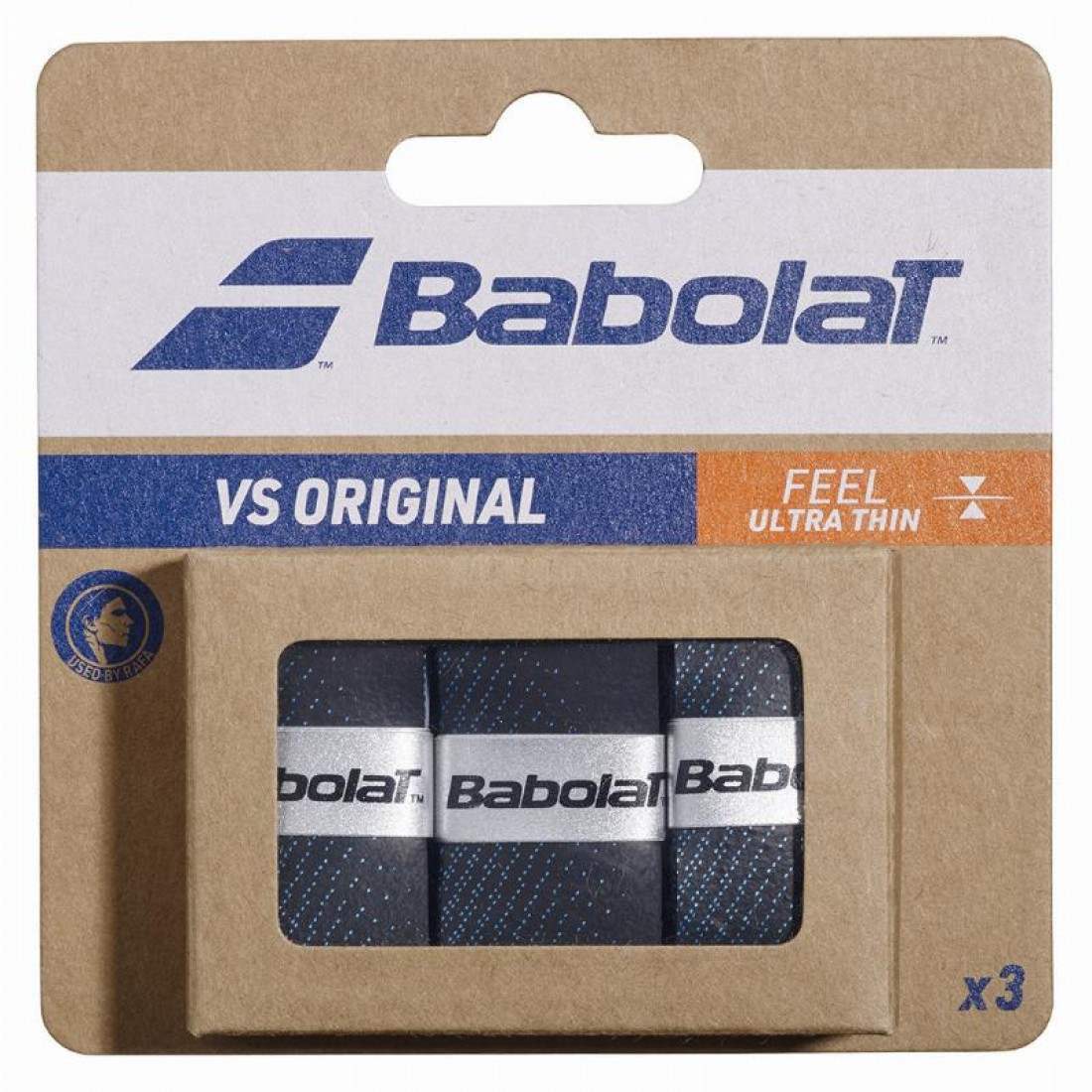 Babolat VS Original Overgrips Black Blue 3 Units