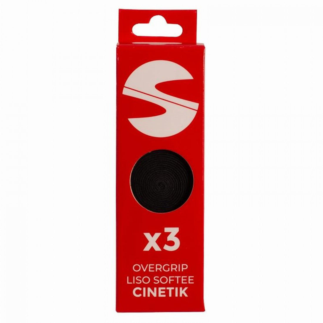Softee Cinetik Smooth Black Overgrips, 3 Units