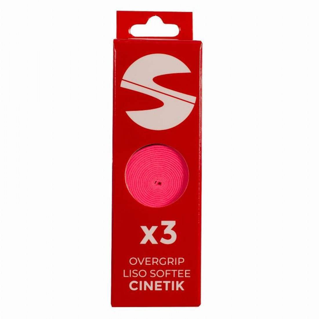 Softee Cinetik Plain Pink Overgrips 3 Units