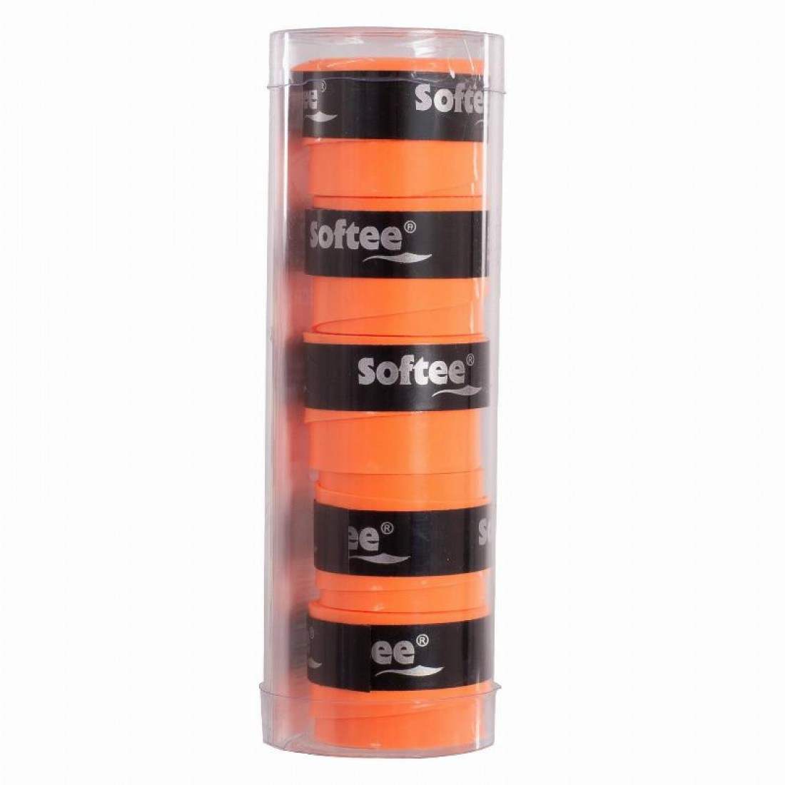 Smooth Fluor Orange Softee Tech Overgrips 5 Units