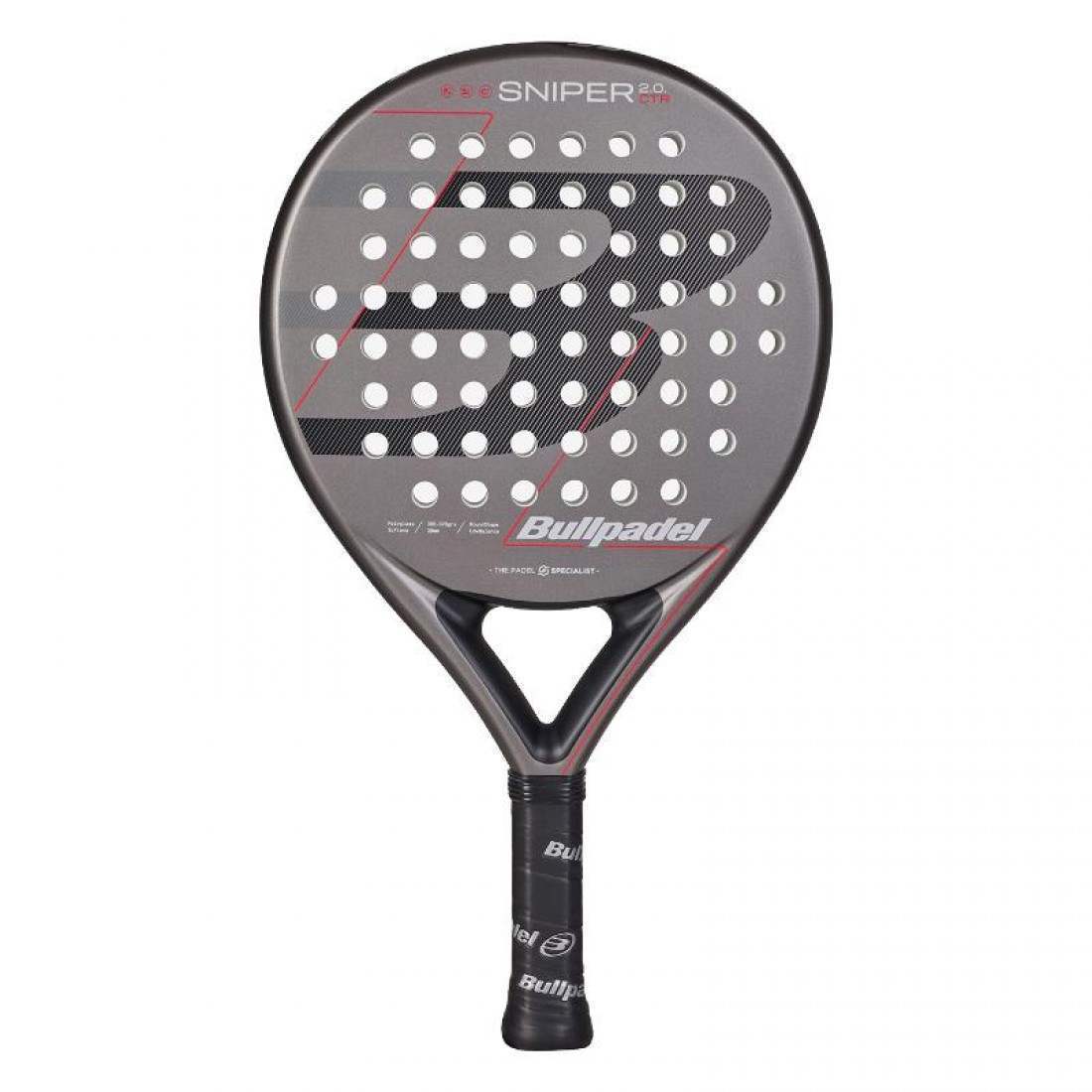 Bullpadel Sniper 2.0 Control Dark Grey 2026