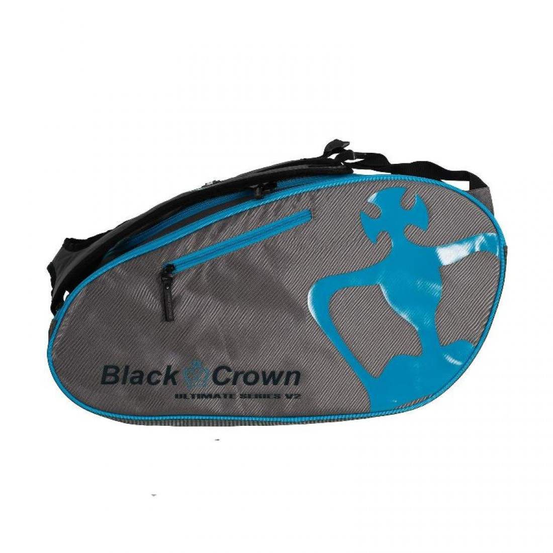 Black Crown Ultimate Series V2 Gray Blue padel racket bag