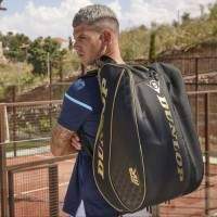Dunlop Elite Black and Gold Padel Bag