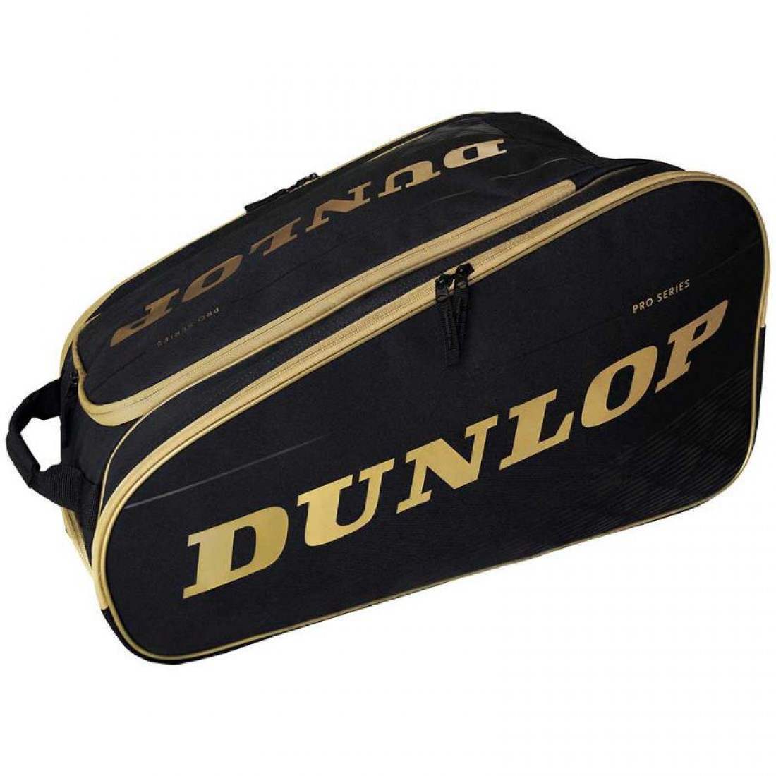 Dunlop Pro Series Black and Gold Padel Bag