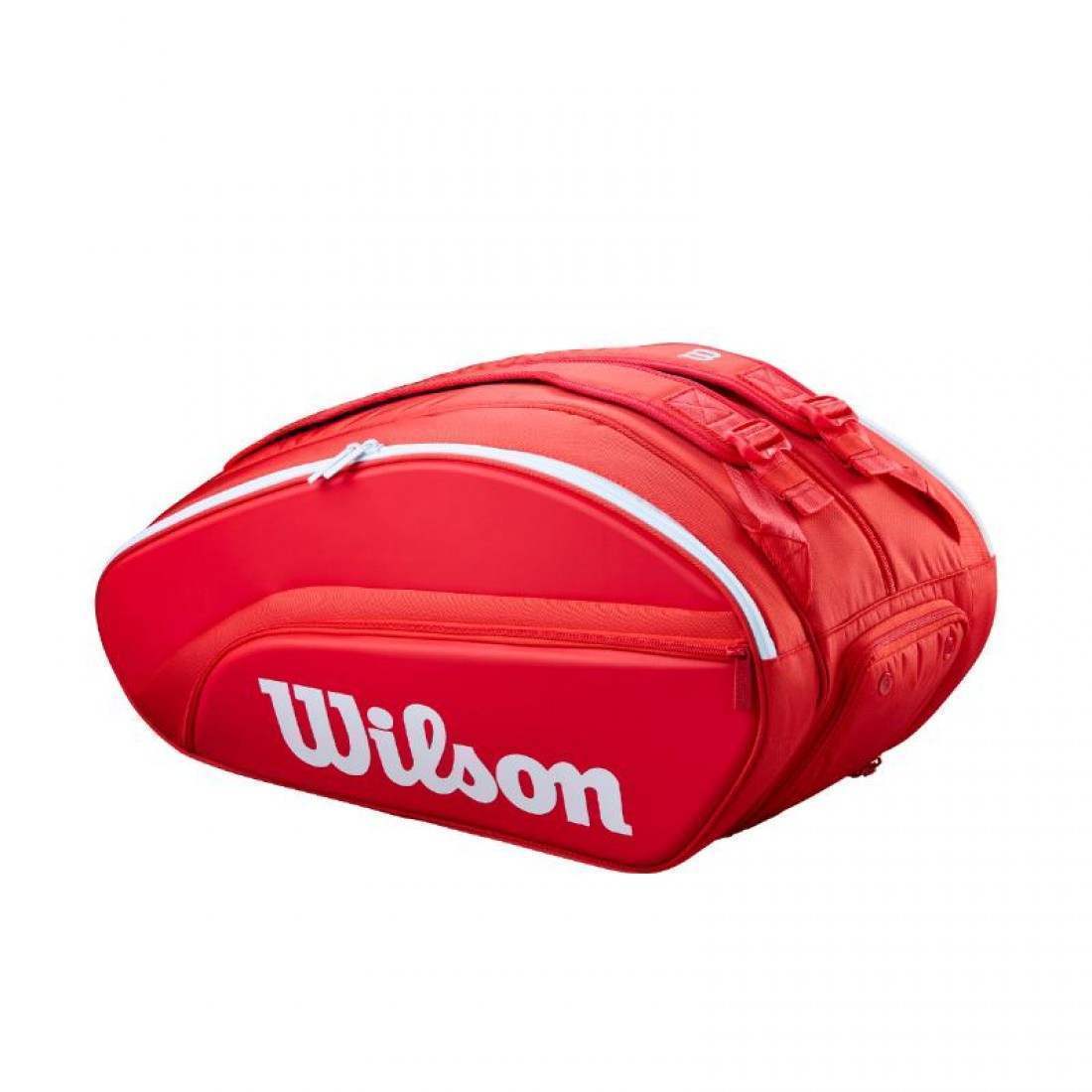 Wilson Super Tour Red and White Padel Bag