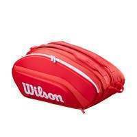 Wilson Super Tour Red and White Padel Bag