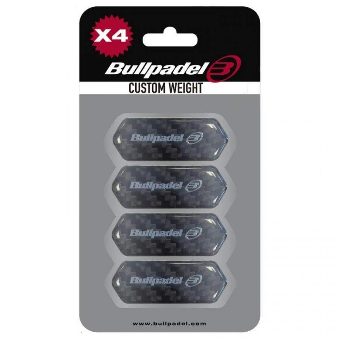 Protector Bullpadel Custom Weight Black 4 Units
