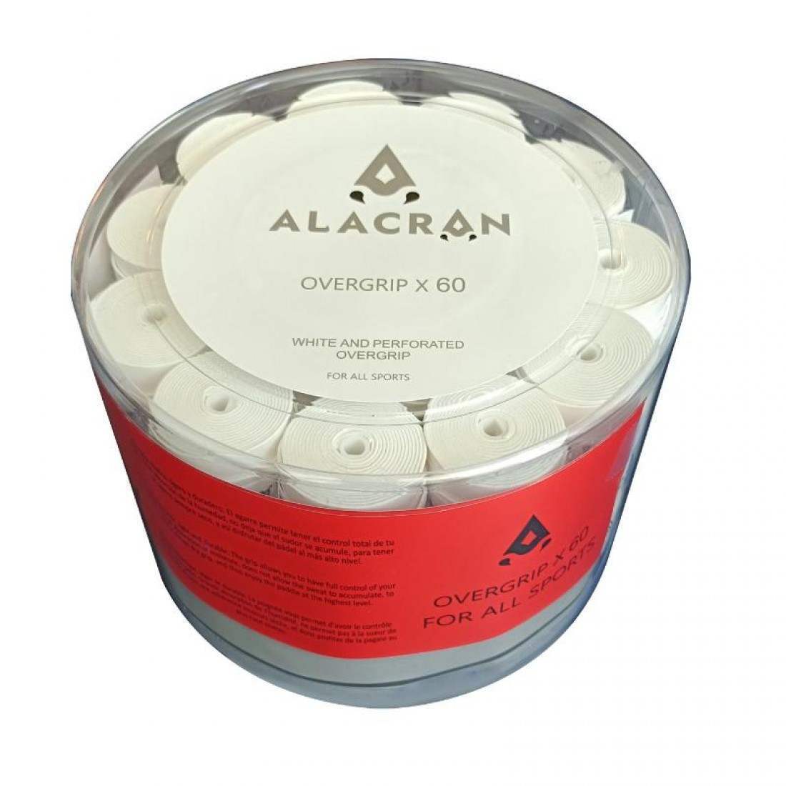 Alacran Drum 60 Perforated Overgrips White