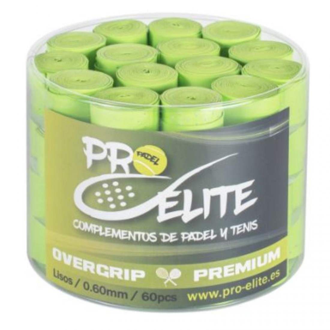 Pro Elite Premium Smooth Green Drum 60 Overgrips