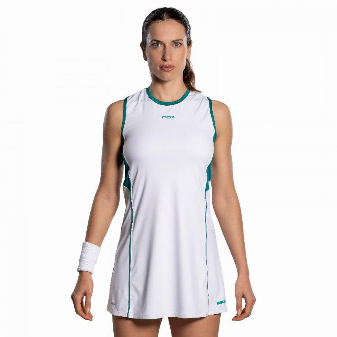 Nox Pro White Green Ivy Dress