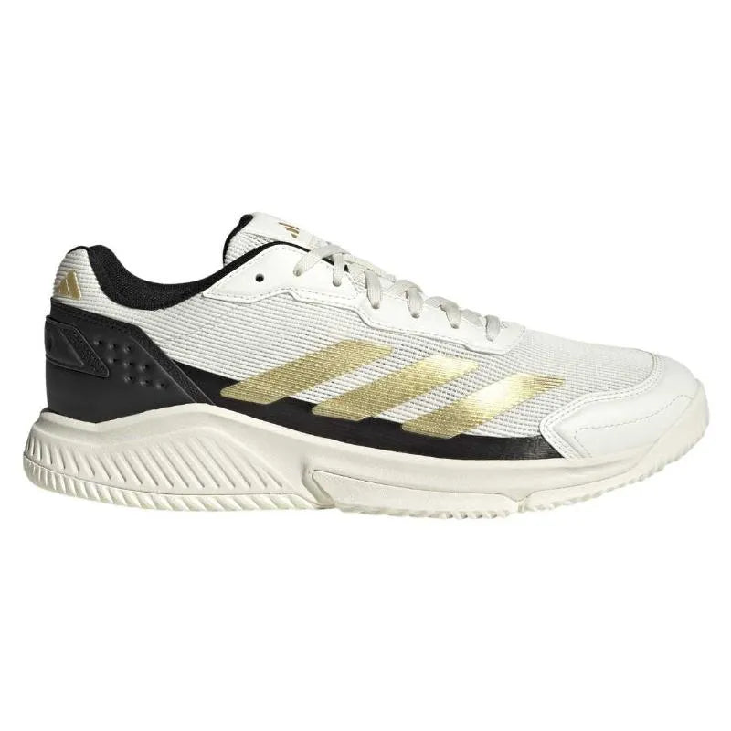 Adidas Courtquick Padel Shoes White Gold Black