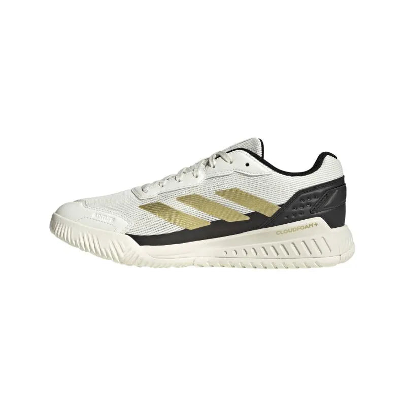 Adidas Courtquick Padel Shoes White Gold Black