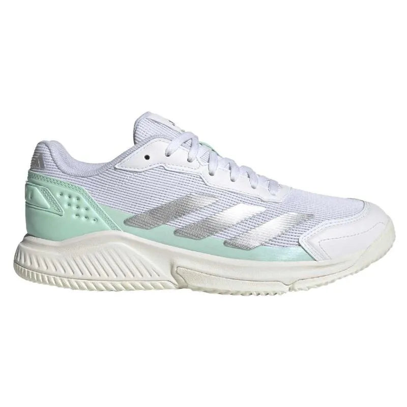 Adidas Courtquick Padel Shoes White Mint Green Women's