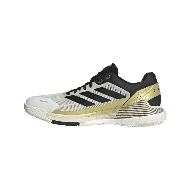 Adidas Crazyquick Boost Padel White Black Gold Sneakers