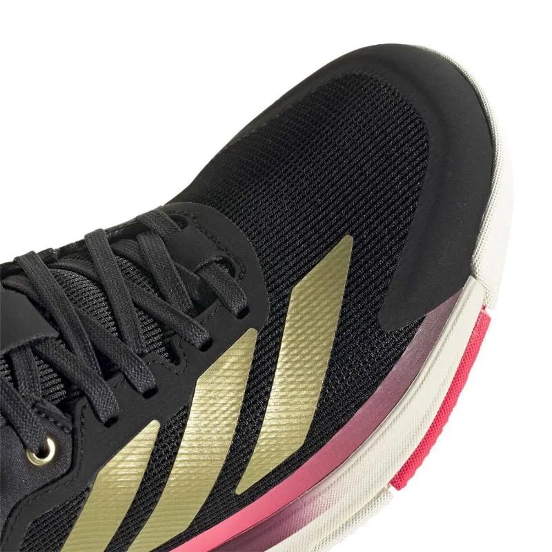 Adidas Crazyquick Boost Padel Black Gold Rose Sneakers