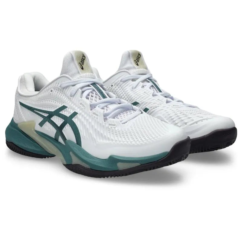 Asics Court FF 3 Clay White Green Sneakers