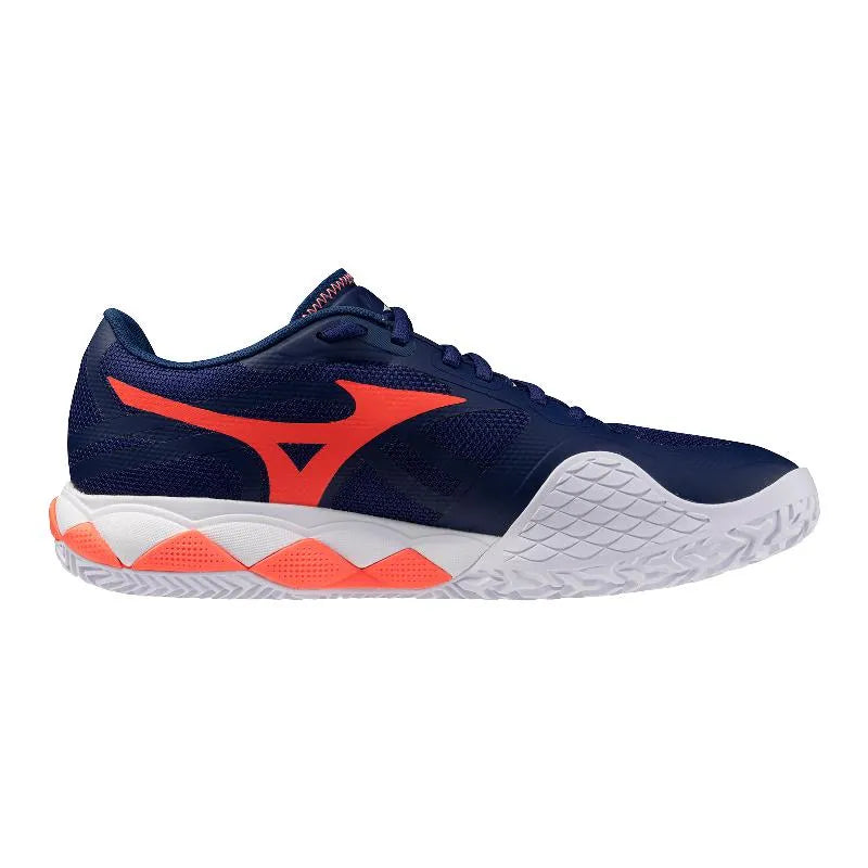 Mizuno Wave Enforce Tour 2 Clay Blue Orange Sneakers