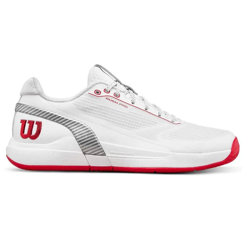 Wilson Rush Pro 5 CTC White Red Sneakers