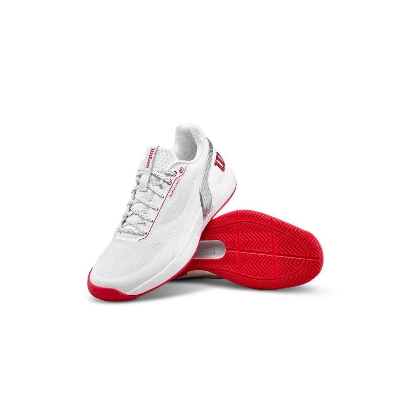 Wilson Rush Pro 5 CTC White Red Sneakers